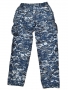 米軍実物 NAVY 海軍 NWU ジャケット パンツ 上下セット M-L ブルーデジタル