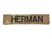 米軍実物 陸軍 ネームタグ ARMY マルチカム HERMAN