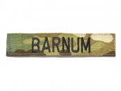 米軍実物 陸軍 ネームタグ ネームテープ ARMY マルチカム BARNUM
