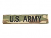 米軍実物 ARMY ネームタグ ネームテープ パッチ ベルクロ付き 陸軍 マルチカム/OCP