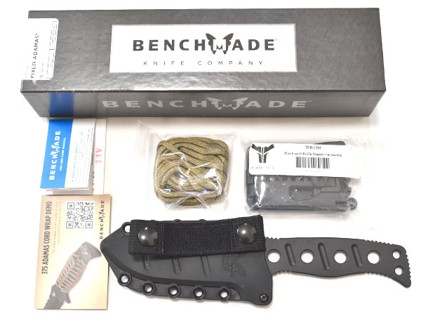 米軍放出品 Benchmade ベンチメイド ADAMAS FIXED 375BK ナイフ