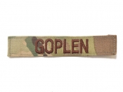 米軍実物 空軍 ネームタグ ネームテープ パッチ OCP/マルチカム GOPLEN