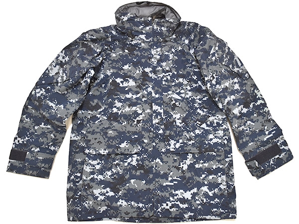 米軍実物 ECWCS NAVY NWU PARKA WORKING レインジャケット パーカー