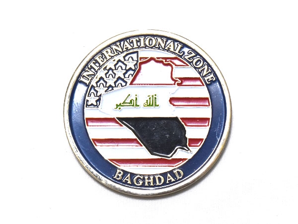米軍実物 イラク バグダード International Zone Baghdad チャレンジ 