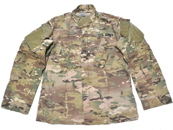 米軍実物 ARMY コンバット シャツ ジャケット マルチカム S-S FLAME