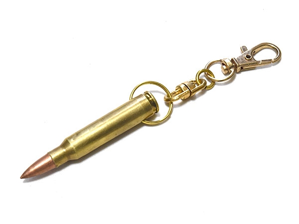 実物 5.56mm 薬莢 ダミーカート キーホルダー M4 M16 使用済み