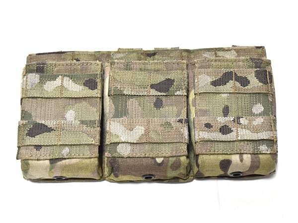 米軍放出品 マルチカムマガジンポーチ 米軍放出品 Tactical Assault Gear トリプル マガジンポーチ M4