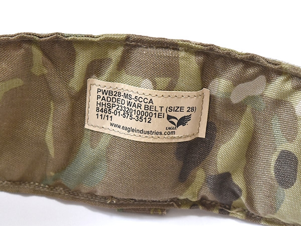 米軍実物 EAGLE Padded War Belt ウォーベルト パッド入り 28