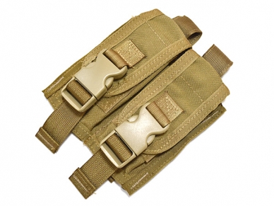 PARACLETE マガジンポーチ&ラジオポーチ coyote 米軍実物 PARACLETE パラクレイト 40mm ダブル マガジンポーチ