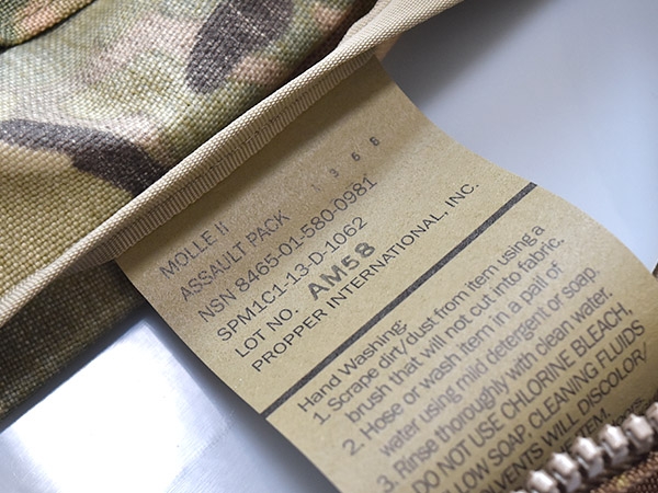 米軍実物 3DAY アサルトパック マルチカム MOLLE2 バックパック ARMY