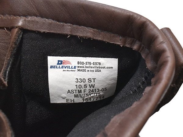 米軍実物 BELLEVILLE 330ST レザー フライト コンバットブーツ