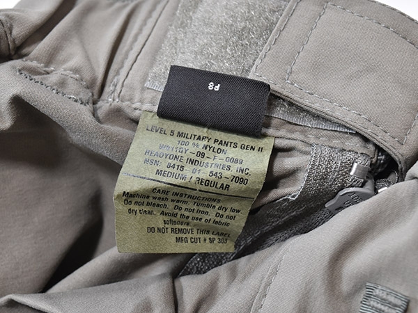 米軍実物 Patagonia パタゴニア GEN2 LEVEL5 ソフトシェルパンツ
