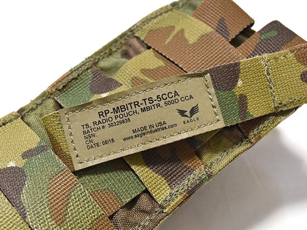 米軍実物 EAGLE MBITR TS ラジオポーチ マルチカム PRC 新タグ