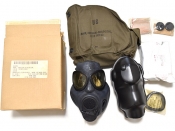 米軍実物 M17A2 ガスマスク 本体 バッグ 付属品 完品 セット L 60～90年代 M40