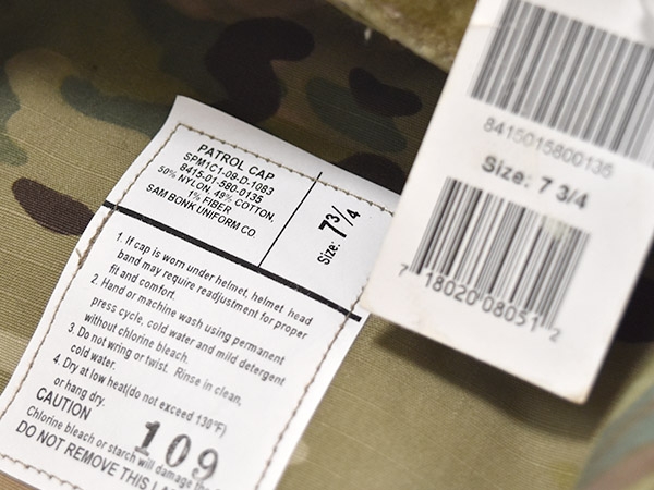 米軍陸軍本物OGパトロールキャップ7-3サイズ2001年官給品未使用 品 米