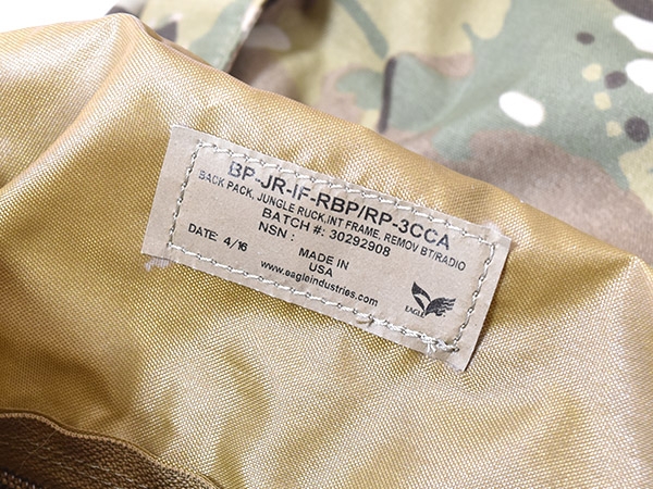 米軍実物 EAGLE JUTE JUNGLE RUCK バックパック マルチカム 約43.4L