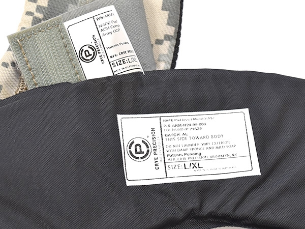 米軍実物 Crye Nape Pad ACH MICH ヘルメット用 ACU/UCP L/XL兼用 陸軍
