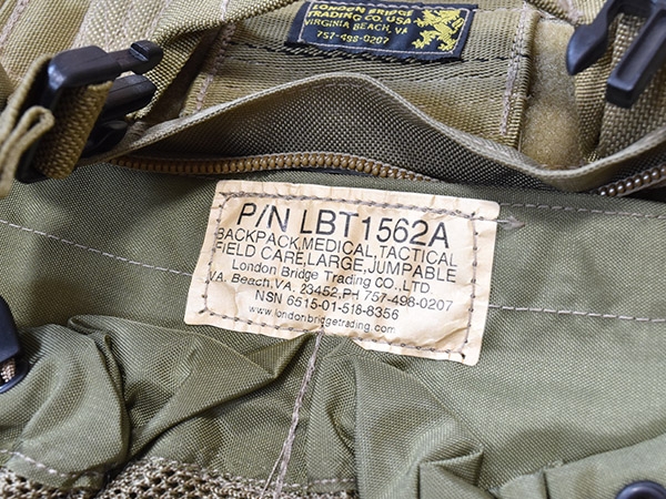 米軍実物　LBT メディックバックパック 米軍実物 LBT-1562A FIELD CARE LARGE JUMPABLE メディカル