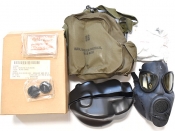 米軍実物 M17A2 ガスマスク 本体 バッグ 付属品 完品 セット L 60～90年代