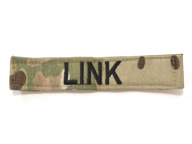 米軍実物 陸軍 ネームタグ ネームテープ パッチ ARMY OCP/マルチカム LINK