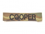 米軍実物 陸軍 ネームタグ ネームテープ パッチ OCP スコーピオン/マルチカム COOPER