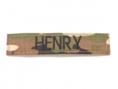 米軍実物 陸軍 ネームタグ ネームテープ パッチ OCP スコーピオン/マルチカム HEMRY