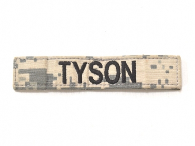 米軍実物 陸軍 ネームタグ ネームテープ パッチ ACU/UCP TYSON