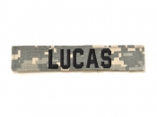 米軍実物 陸軍 ネームタグ ネームテープ パッチ ACU/UCP LUCAS