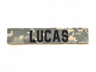米軍実物 陸軍 ネームタグ ネームテープ パッチ ACU/UCP LUCAS