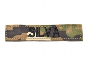 米軍実物 陸軍 ネームタグ ネームテープ パッチ OCP スコーピオン/マルチカム SILVA