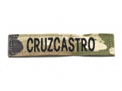 米軍実物 陸軍 ネームタグ ネームテープ パッチ OCP スコーピオン/マルチカム CRUZCASTRO