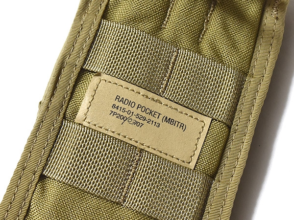 米軍実物 ALLIED SFLCS MBITR ラジオポーチ PRC カーキ 特殊部隊