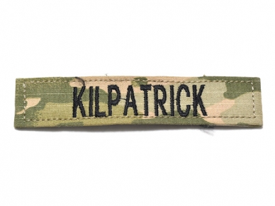 米軍実物 陸軍 ネームタグ ネームテープ パッチ OCP スコーピオン/マルチカム KILPATRICK