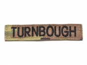 米軍実物 陸軍 ネームタグ ネームテープ パッチ OCP スコーピオン/マルチカム TURNBOUGH