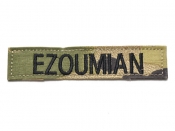 米軍実物 陸軍 ネームタグ ネームテープ パッチ OCP スコーピオン/マルチカム EZOUMIAN