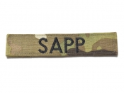 米軍実物 陸軍 ネームタグ ネームテープ パッチ OCP スコーピオン/マルチカム SAPP