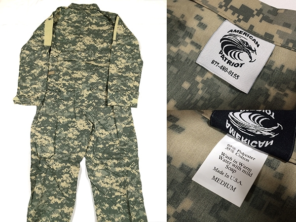 米軍放出品 メカニックカバーオール ツナギ U.S.ARMY 整備士 ACU迷彩