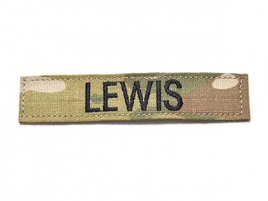 米軍実物 陸軍 ネームタグ ネームテープ パッチ OCP スコーピオン/マルチカム LEWIS