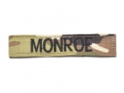 米軍実物 陸軍 ネームタグ ネームテープ パッチ OCP スコーピオン/マルチカム MONROE