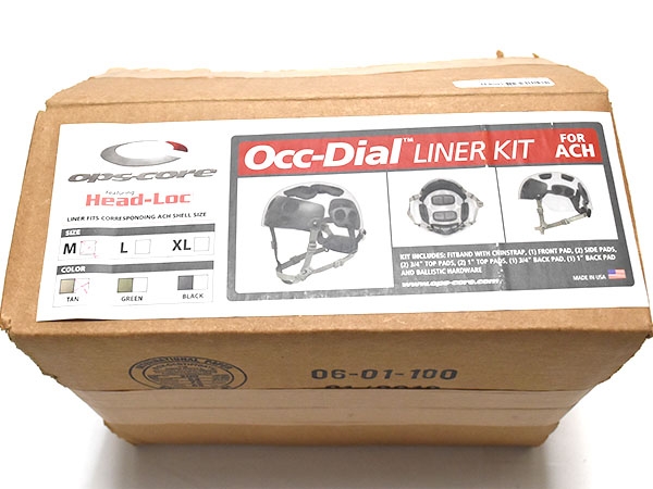 米軍実物 OPS-CORE OCC DIAL LINER KIT ACH/MICH ヘルメット用 MEDIUM