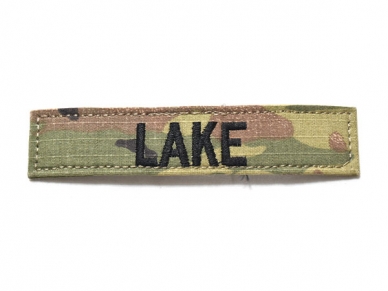 米軍実物 陸軍 ネームタグ ネームテープ パッチ OCP スコーピオン/マルチカム LAKE