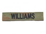米軍実物 陸軍 ネームタグ ネームテープ パッチ OCP スコーピオン/マルチカム WILLIAMS