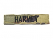 米軍実物 陸軍 ネームタグ ネームテープ パッチ OCP スコーピオン/マルチカム HARVEY