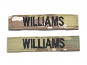 2枚セット 米軍実物 陸軍 ネームタグ ネームテープ OCP スコーピオン/マルチカム WILLIAMS