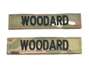 2枚セット 米軍実物 陸軍 ネームタグ ネームテープ OCP スコーピオン/マルチカム WOODARD