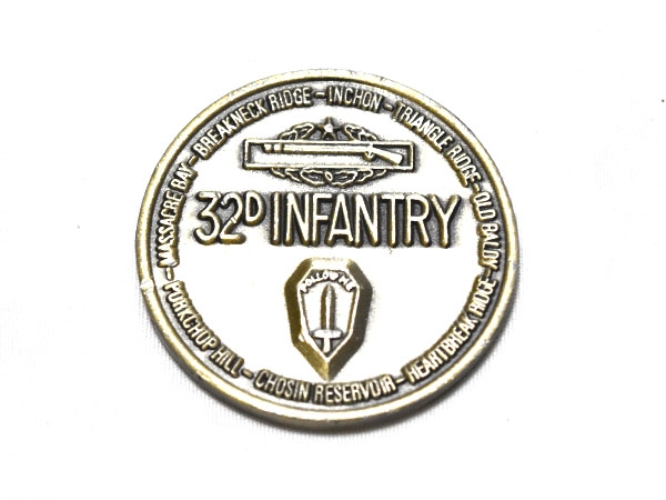 米軍実物 陸軍 第32歩兵師団 32nd Infantry チャレンジコイン 沖縄