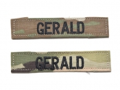 2枚セット 米軍実物 陸軍 ネームタグ ネームテープ OCP スコーピオン/マルチカム GERALD