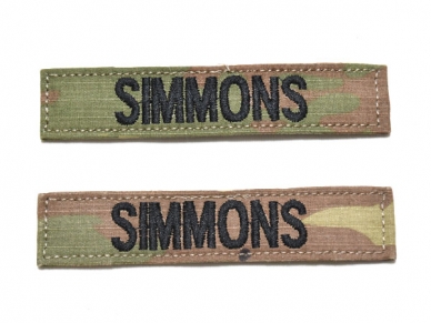 2枚セット 米軍実物 陸軍 ネームタグ ネームテープ OCP スコーピオン/マルチカム SIMMONS