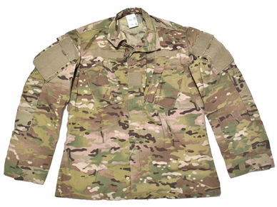 米軍実物 ARMY コンバット シャツ ジャケット マルチカム S-R FLAME RESISTANT 難燃性 陸軍