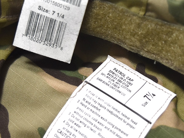 米軍実物 パトロールキャップ 7 1/4 マルチカム OEFCP 陸軍 ARMY